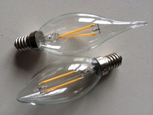 Samme størrelse som konventionelle pærer - ikke længere klodsede som de fleste andre LED-pærer på markedet!